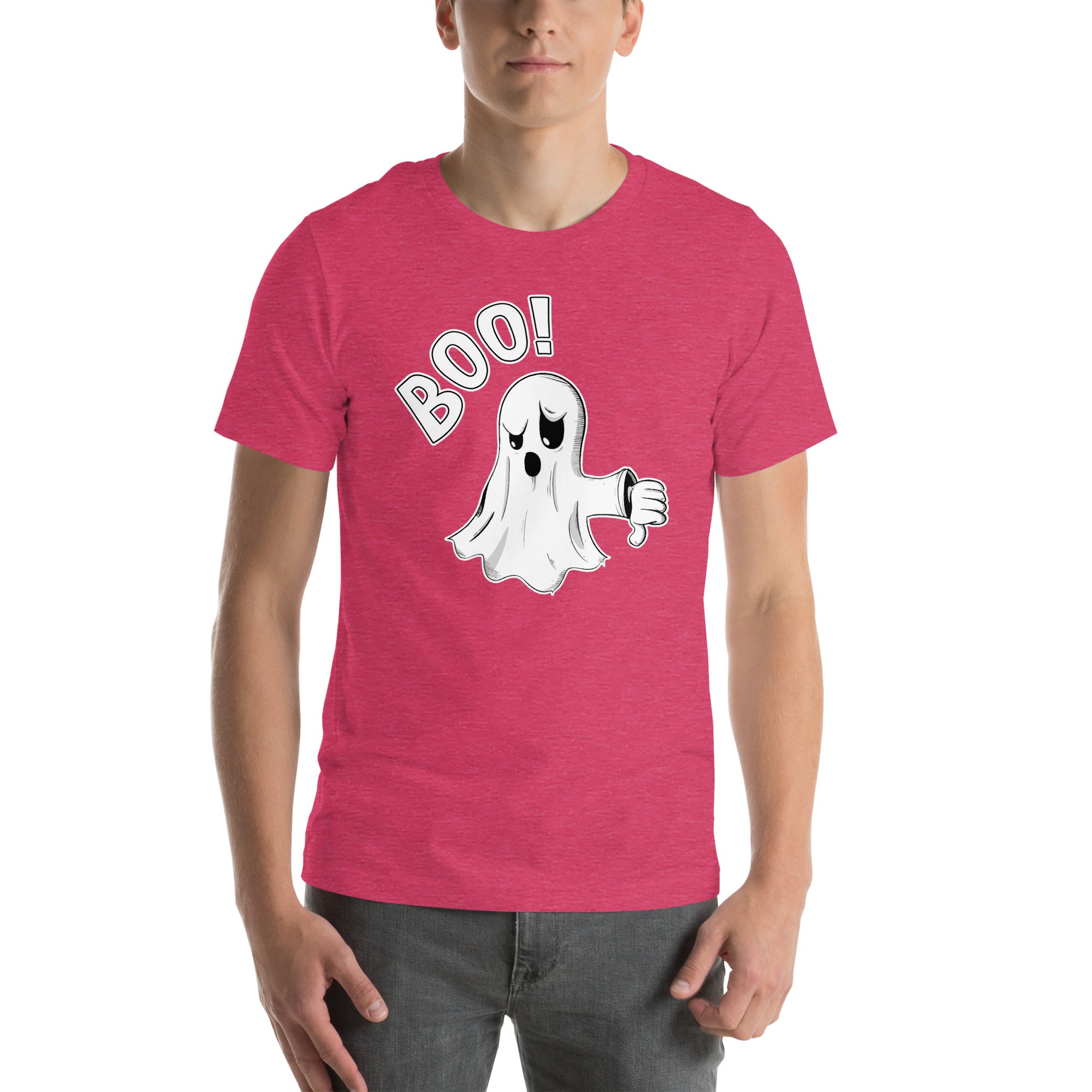 "BOO" Ghost Thumbs Down Unisex t-shirt